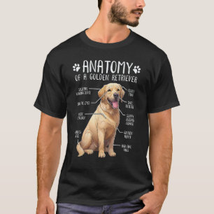 Funny Golden Retriever Anatomy Dog Lover Owner T-Shirt