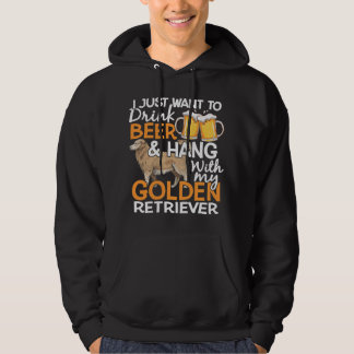Funny Golden Retriever Beer Golden Retriever Owner Hoodie