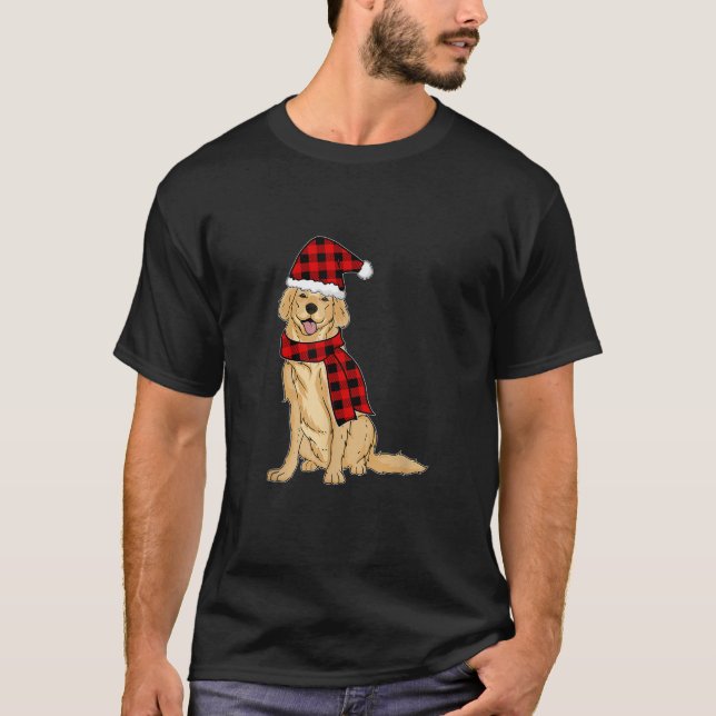 Funny Golden Retriever Christmas Dogs  for Men Wom T-Shirt (Front)