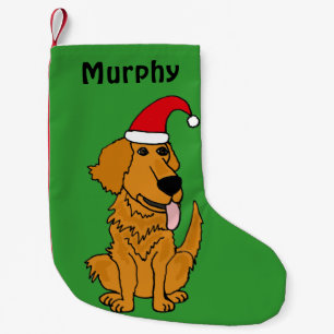 Funny Golden Retriever Christmas Stocking