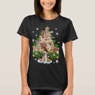 Funny Golden Retriever Christmas Tree Ornament Cos T-Shirt