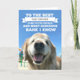 Funny Golden Retriever Dog Father's Day Card