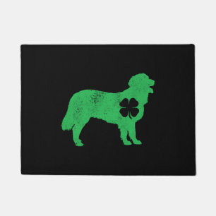 Funny Golden Retriever Dog Gifts St Patricks Day Doormat