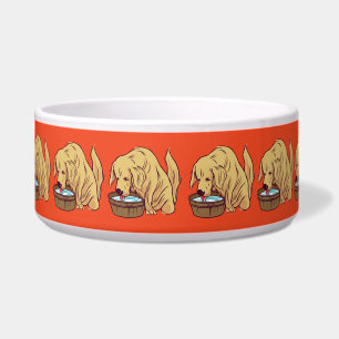 Funny Golden Retriever Drinking Water