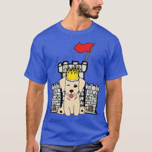 Funny Golden Retriever Is The King Of The Castle  T-Shirt