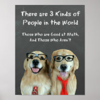 Funny Golden Retriever Math Joke Classroom