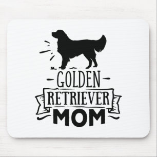 Funny Golden Retriever Mum Cute Puppy Dog Mouse Mat