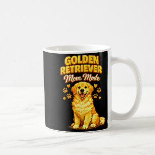 Funny golden retriever mum mode dog lover cute coffee mug