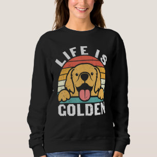 Funny Golden Retriever Shirt Life Is Golden Vinta