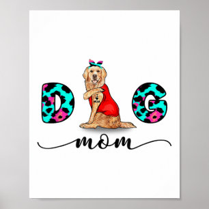 Funny Golden Retriever Tattoo I Love You Dog Mum L Poster