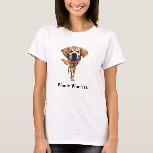Funny Golden Retriever Women's T-Shirt (Front)