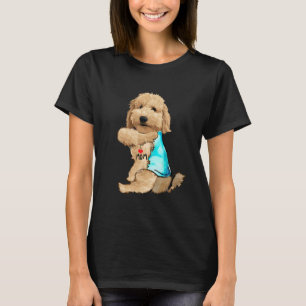 Funny Goldendoodle I Love Mum Tattoo Dog Lover T-Shirt