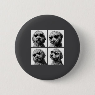 Funny Goldendoodle Meme Cute Doodle Photo Booth 6 Cm Round Badge