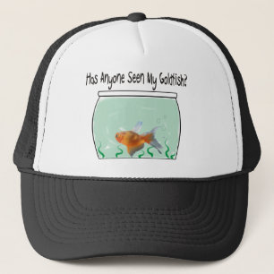 Funny Goldfish and Bowl Trucker Hat