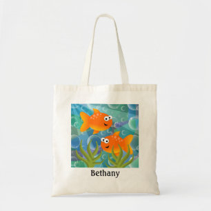 Funny Goldfish Personalised Tote Bag