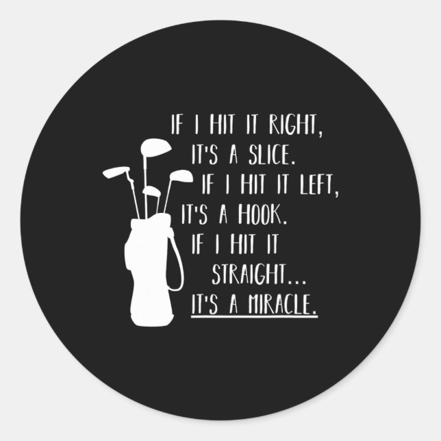 Funny Golf Apparel And Funny Golf Clothes Uni-adul Classic Round Sticker (Front)