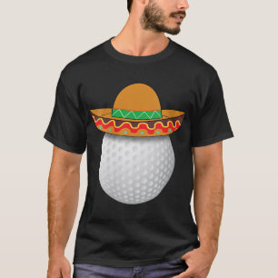 Funny Golf Ball Mexican Sports Cinco De Mayo Mexic T-Shirt