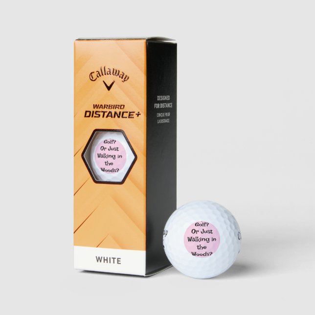 Funny Golf Ball - Playing Golf? Or Just Walking  (Packaging)