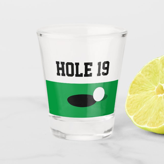 Funny golf ball shot glass gift for golfers (Front)