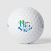 Funny Golf Balls 40th Birthday