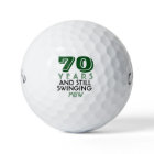 Funny Golf Balls 70th Birthday Party Monogrammed