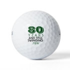 Funny Golf Balls 80th Birthday Party Monogrammed