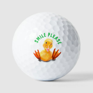 Funny Golf Balls Playful Duck - Smlie Please