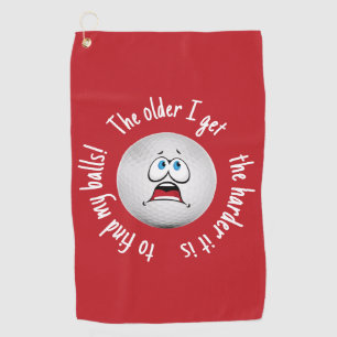 Funny Golf Balls Quote Dad Humour The Older I Ge Towel