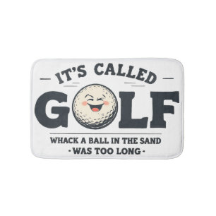 Funny Golf Bath Mat For Golfer