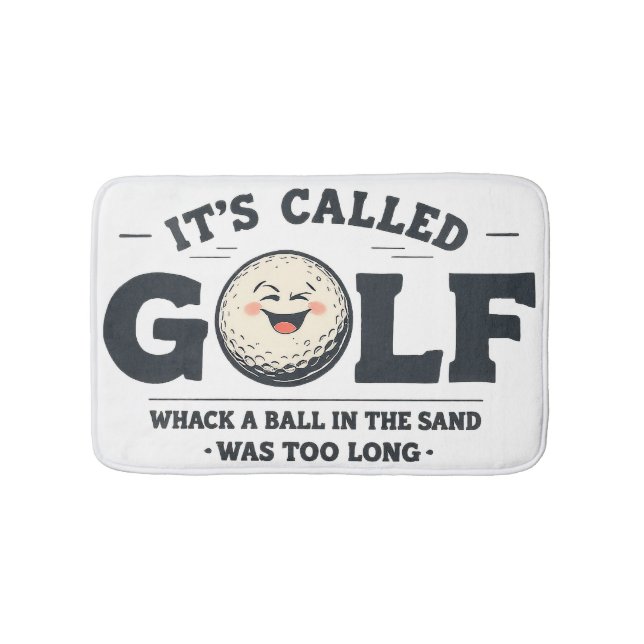 Funny Golf Bath Mat For Golfer (Front)