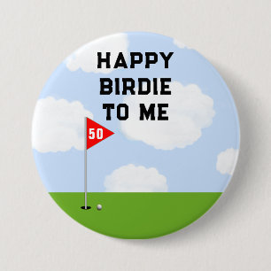 Funny Golf Birthday 7.5 Cm Round Badge