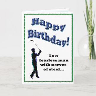 Funny Golf Birthday Card