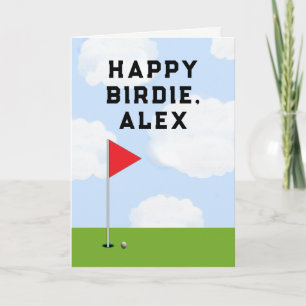 Funny Golf Birthday Card