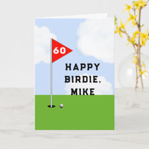Funny Golf Birthday Card