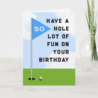 Funny Golf Birthday Card
