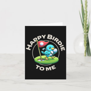 Funny Golf Birthday Happy Birdie Golfer Kids Boys Card