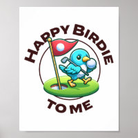 Funny Golf Birthday Happy Birdie Golfer Kids Boys 
