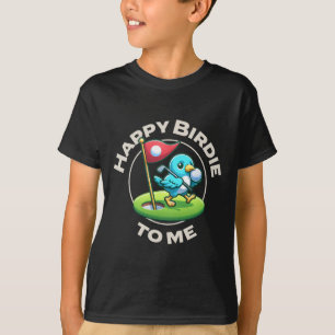 Funny Golf Birthday Happy Birdie Golfer Kids Boys T-Shirt