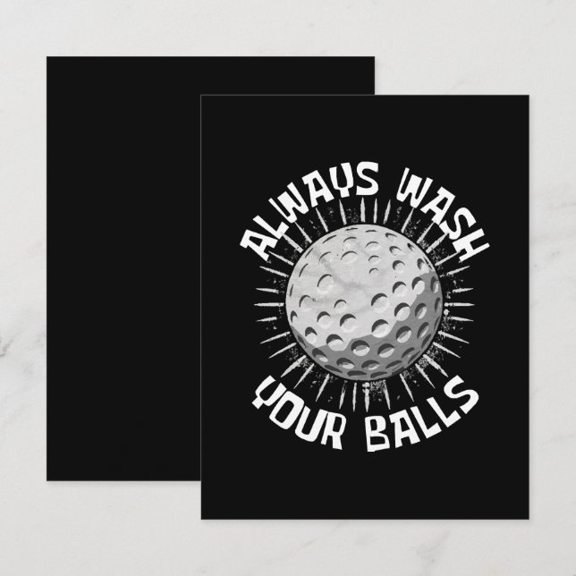 Funny-golf Card (Front/Back)