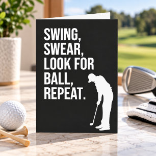 Funny Golf Cards For Friend Golfer Him