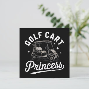 Funny Golf Cart Princess Sarcastic Golfing Ladies Invitation