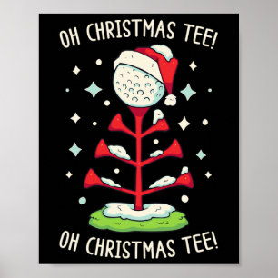 Funny Golf Christmas Shirt Oh Christmas Tee Funny Poster