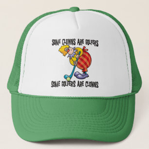 Funny Golf Clown Golfing Trucker Hat