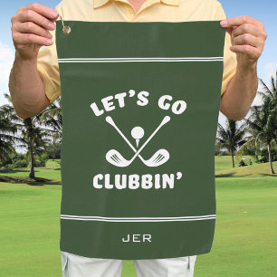 Funny Golf Club Humour Modern Golfer Sports Green Golf Towel