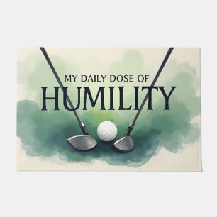 Funny Golf Daily Dose Of Humility Doormat