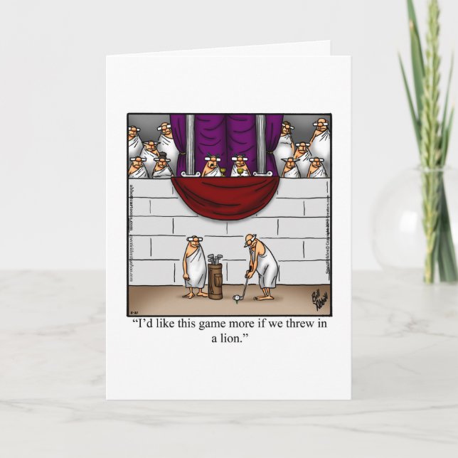 Funny Golf Day January 17th Greeting Card (Front)