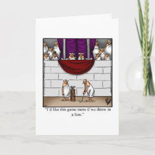 Funny Golf Day January 17th Greeting Card