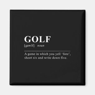 Funny Golf Definition Magnet