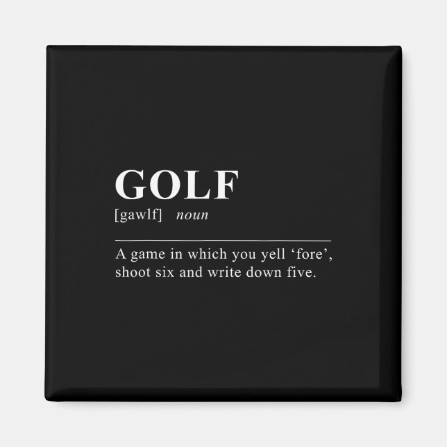 Funny Golf Definition  Magnet (Front)