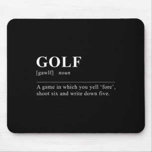 Funny Golf Definition Mouse Mat
